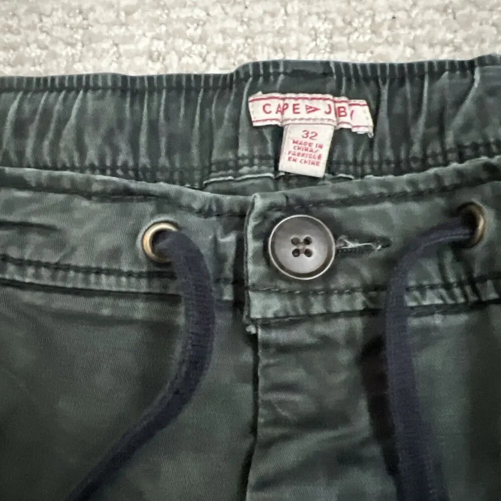 Cape Juby Jogger Pants Mens 32 Black Elastic Waist Slash Pockets Drawstring - Picture 4 of 8